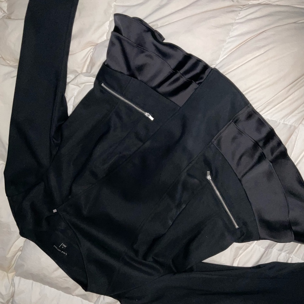 Black Jacket with Silver Zippers